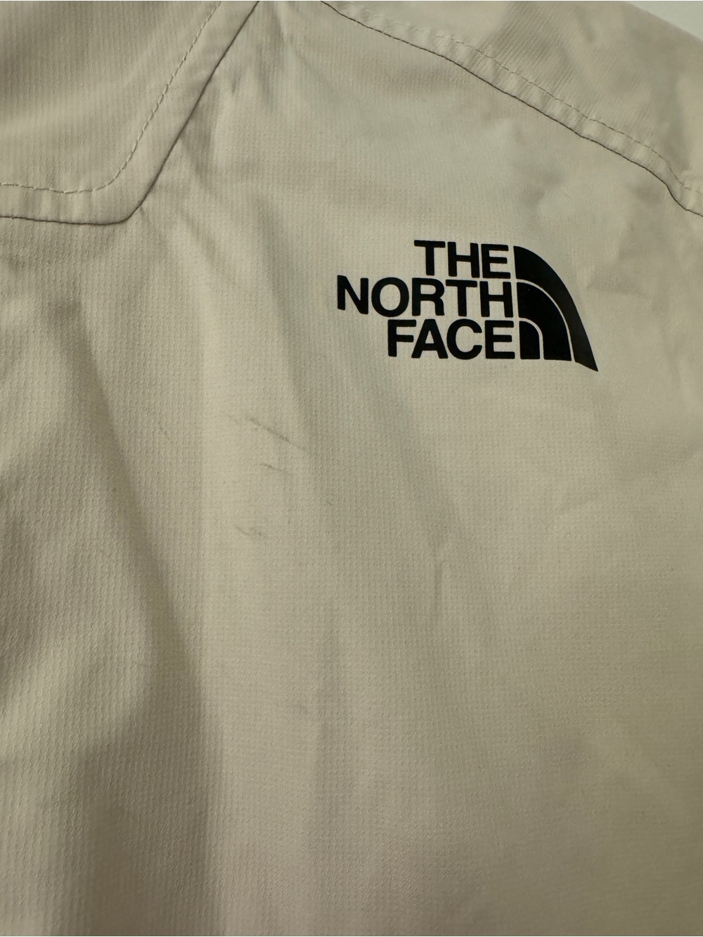 The North Face Hooded Shell Jacket - Off-White with Black Accents - Picture 6 of 6